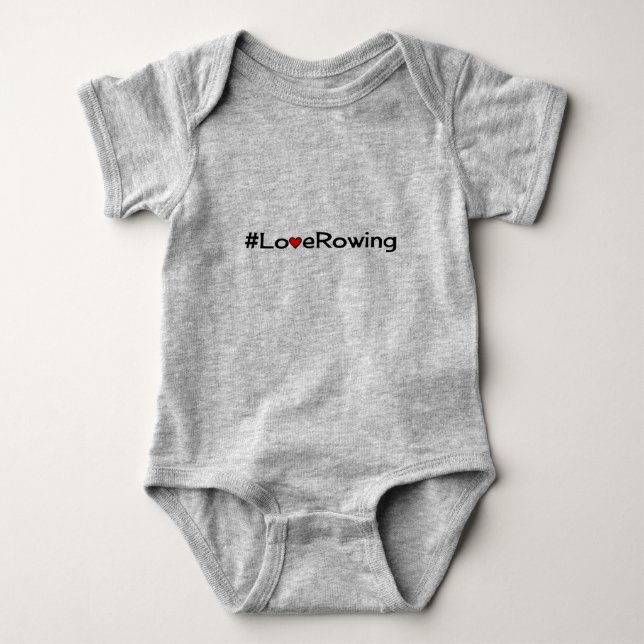 Hashtag Kärlek Rwing slogan Tee Shirt (Framsida)
