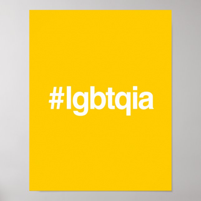 HASHTAG LGBTQIA POSTER (Framsidan)