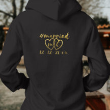 Hashtag Married-årsdag Honeymoon Hoodie