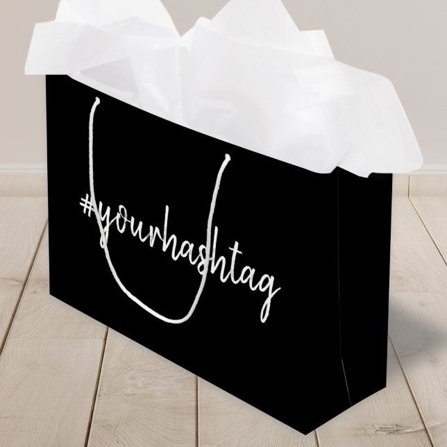 Hashtag | Modern Trendig Black (Skapare uppladdad)