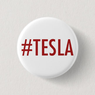 Hashtag nr. TESLA knäppas/klämmer fast Knapp