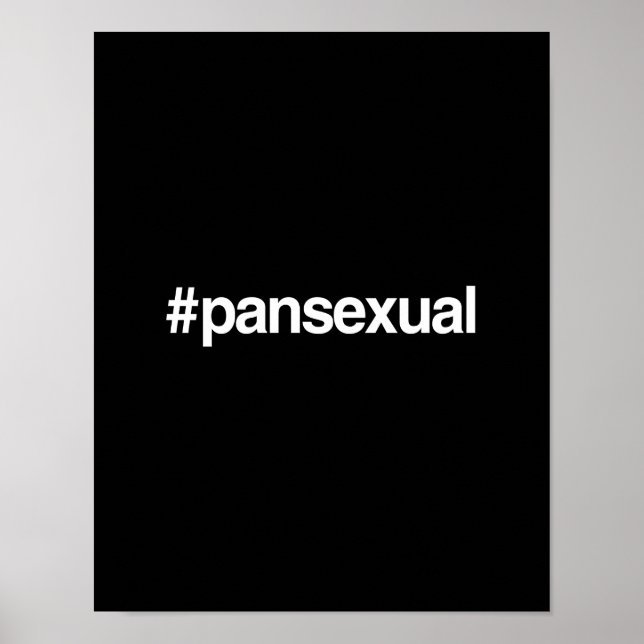 HASHTAG PANSEXUAL POSTER (Framsidan)