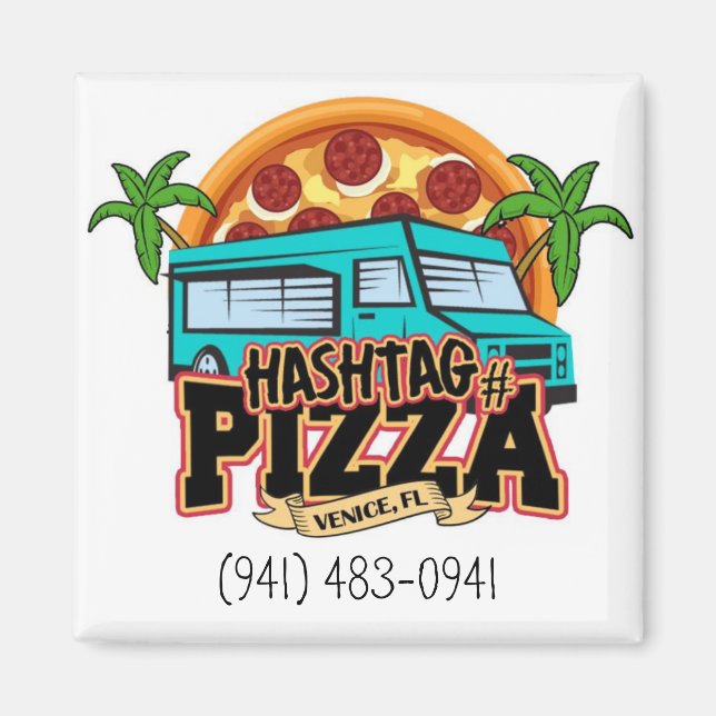 Hashtag Pizza Order Magnet (Framsidan)