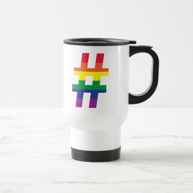 Hashtag Rainbow Flagga Resemugg (Höger)