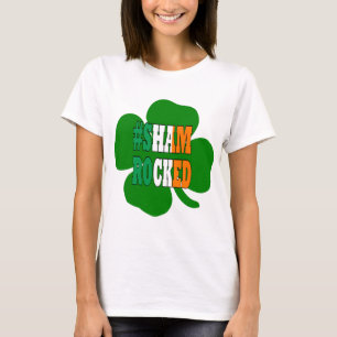 Hashtag-schamponerad text Irish St Patricks Tee