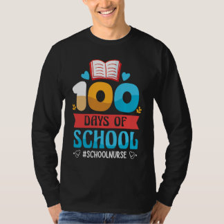 Hashtag Schoolnurse Happy 100 days of school Nurse T Shirt
