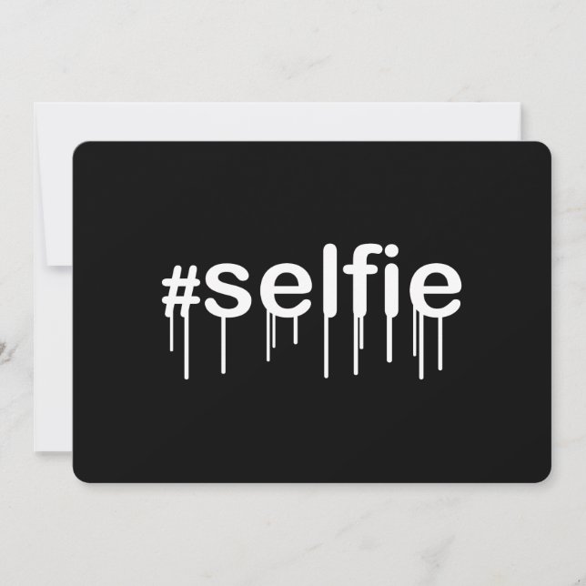 Hashtag Selfie Drooling on Black (Framsida)