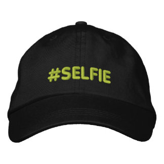 Hashtag Selfie Mode Stiches Broderad Keps