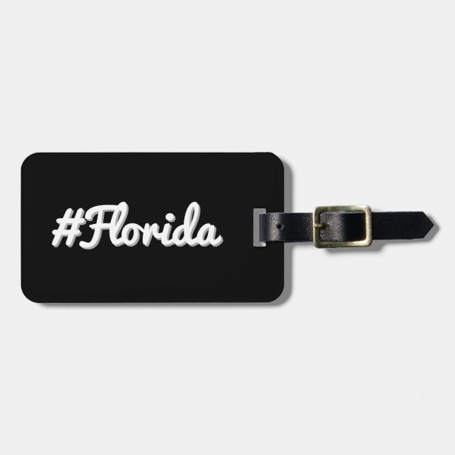 Hashtag State of Florida FL Bagagebricka (Horisontell Framsida)