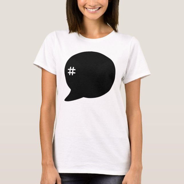 Hashtag # T-shirt (Framsida)