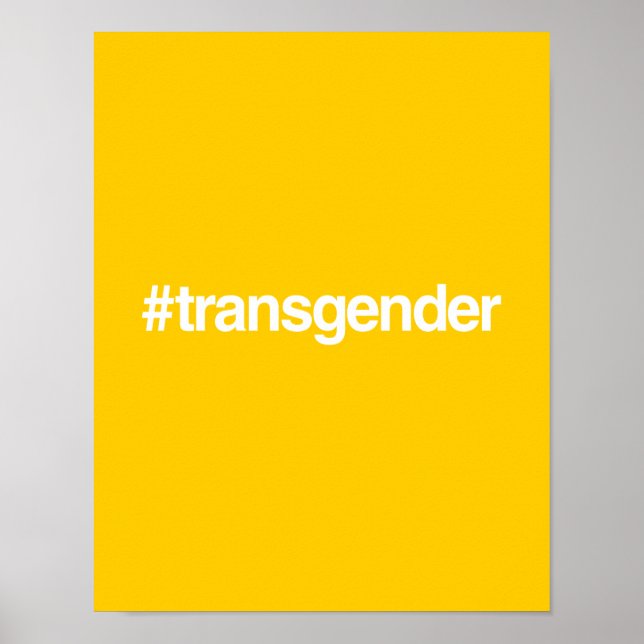 HASHTAG TRANSGENDER POSTER (Framsidan)