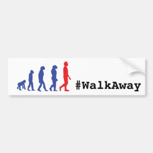 Hashtag WalkAway Movement Konservativ Evolution Bildekal