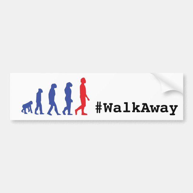 Hashtag WalkAway Movement Konservativ Evolution Bildekal (Framsidan)