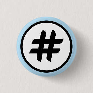 Hashtagg eller Pound Sign Knapp