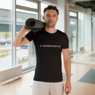 Hashtagga din moderna trending Social Media # T Shirt