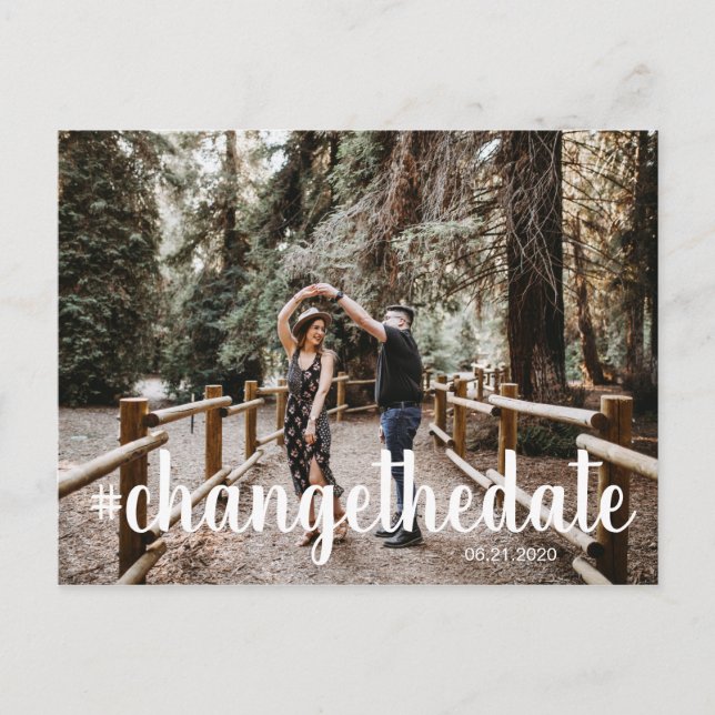 hashtaggsskript Fotoändring av datum Vykort (Framsida)