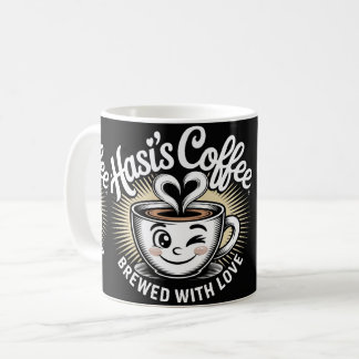 Hasi’s Coffee Cute Smiling Cup Mug Kaffemugg