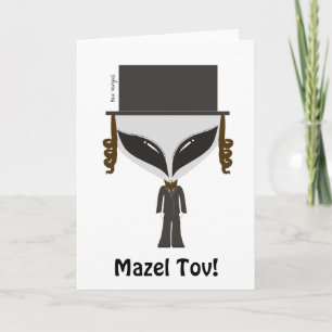 Hasidic judehälsningkort kort