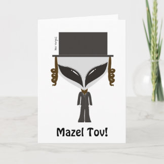 Hasidic judehälsningkort kort