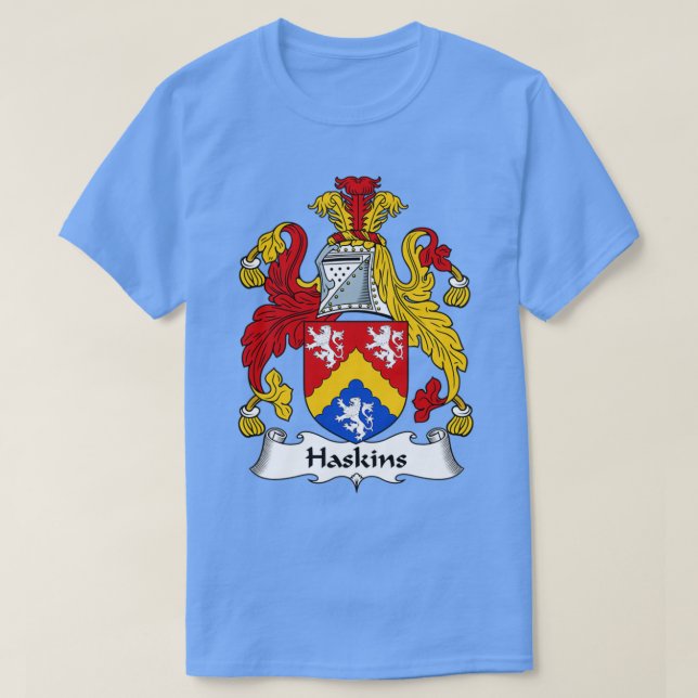 Haskiner Jackar Arm Family Crest T Shirt (Design framsida)