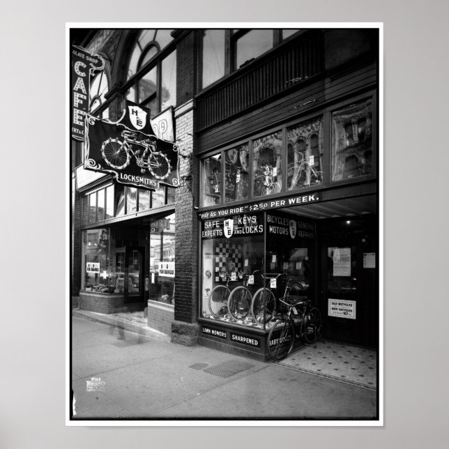Haskins & Elliot Bicycles, 1923, Vancouver BC Poster (Framsidan)
