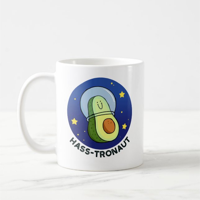 Hass-tronaut Avocado Space Pun Mugg (Vänster)