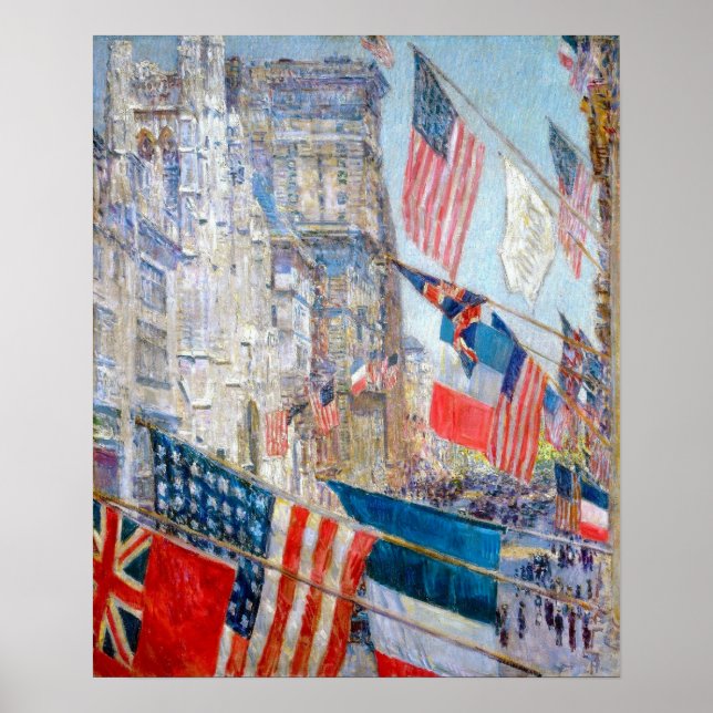Hassam - Allies Day Maj 1917 Poster (Framsidan)