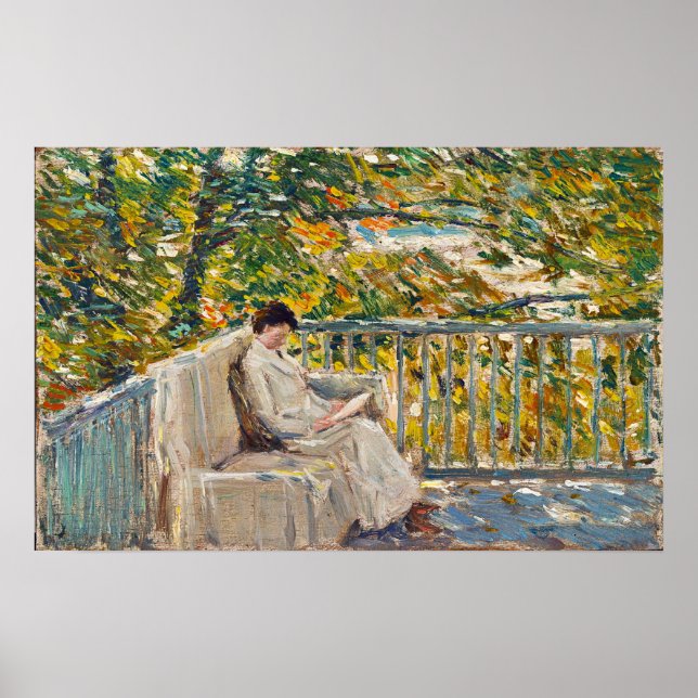 Hassam - Balcony 1907 Poster (Framsidan)