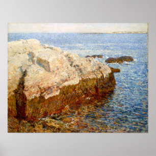 Hassam - Broadway och Femte Ave 1890 Poster