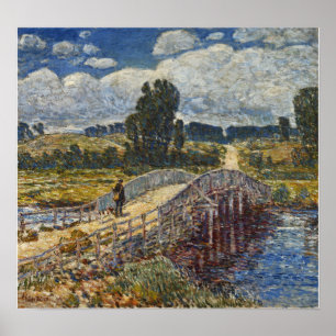Hassam - Brygga vid Gamla Lyme 1908 Poster