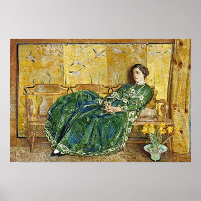 Hassam - Brygga vid Gamla Lyme 1908 Poster (Framsidan)