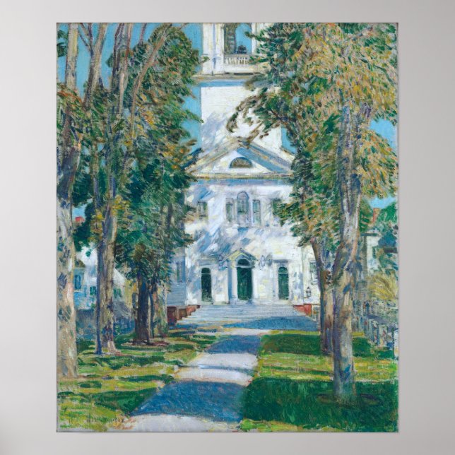 Hassam - Church at Gloucester 1918 Poster (Framsidan)