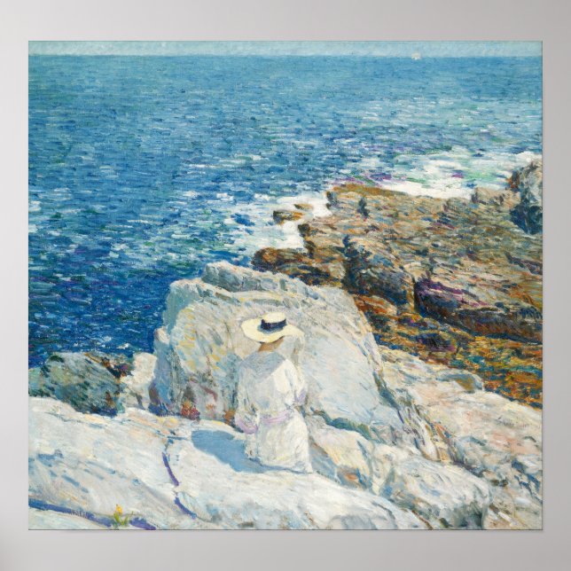 Hassam - De södra klipphyllorna Appledore Poster (Framsidan)