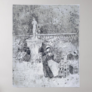 Hassam - Luxemburgs trädgård Poster