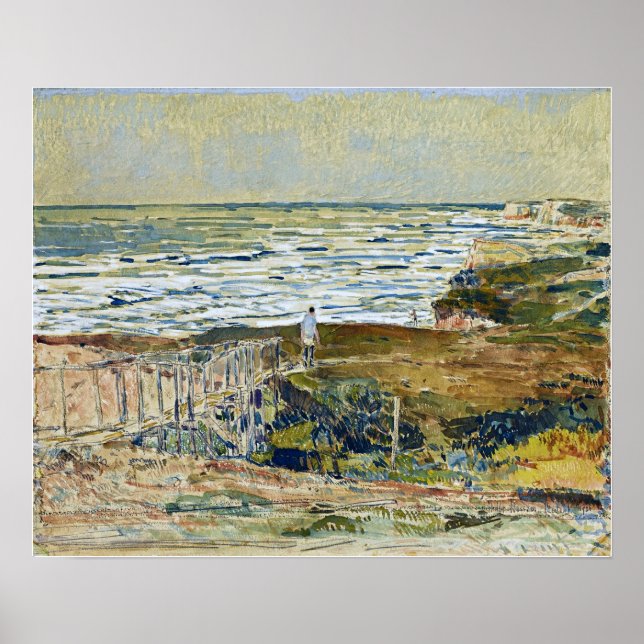 Hassam - Montauk Fisherman 1921 Poster (Framsidan)