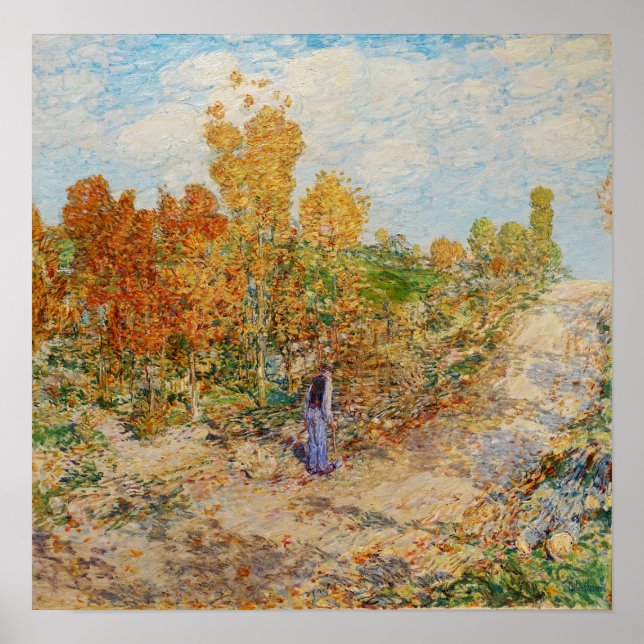 Hassam - New England Road 1902 Poster (Framsidan)