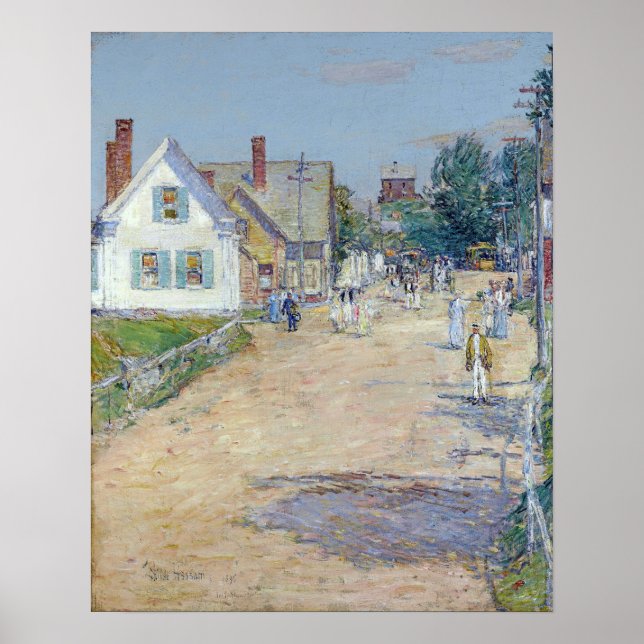 Hassam - Öster Gloucester End of the Trolley Line  Poster (Framsidan)
