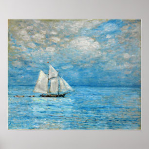 Hassam - segling på Lugnen 1900 Poster