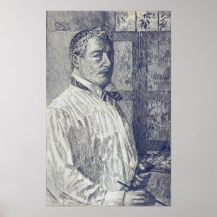 Hassam - Self-Porträtt Poster