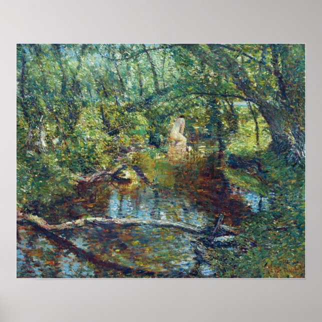 Hassam - Sunlight Brook 1908 Poster (Framsidan)