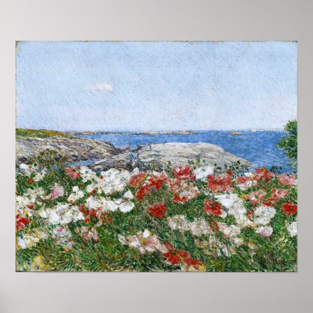 Hassam - Vallmo på Isles Of Shoals 1890 Poster (Framsidan)