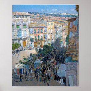 Hassam - View a Southern Fransk City Poster