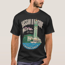 Hassan II-moskén Casablanca Vintage Resa T Shirt