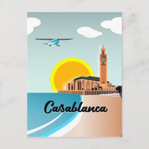 Hassan II Mosque Casablanca Marocko Vykort