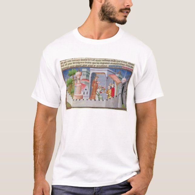 Hassan mig Sabbah som leder påbörjandena Tee Shirt (Framsida)