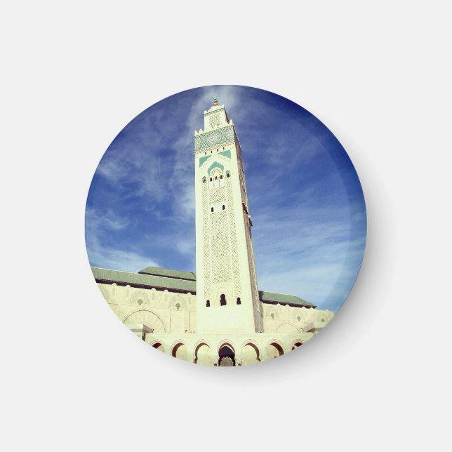 hassan mosque minaret magnet (Framsidan)