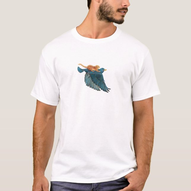 Hasselmössa & Stare flygande   T-Shirt (Framsida)