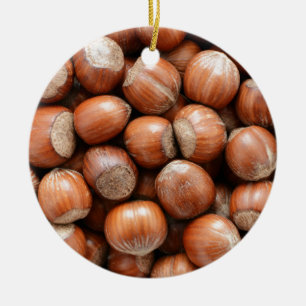Hasselnötter Julgransprydnad Keramik