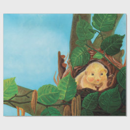 Hasselsovare som äter hasselnöt presentpapper