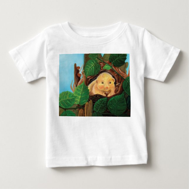 Hasselsovare som äter hasselnöt  t shirt (Framsida)